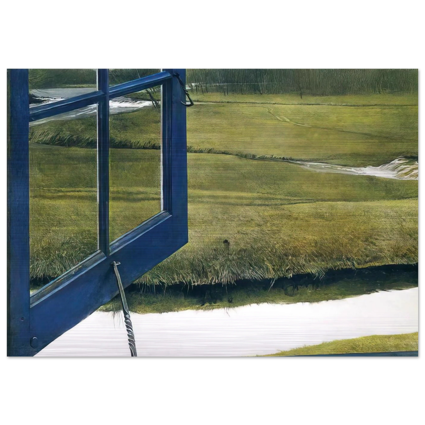 LOVE IN THE AFTERNOON - Andrew Wyeth Brushed Aluminum Print - 70x100 cm / 28x40 inches | Andrew Wyeth Aluminum Print | Andrew Wyeth Prints