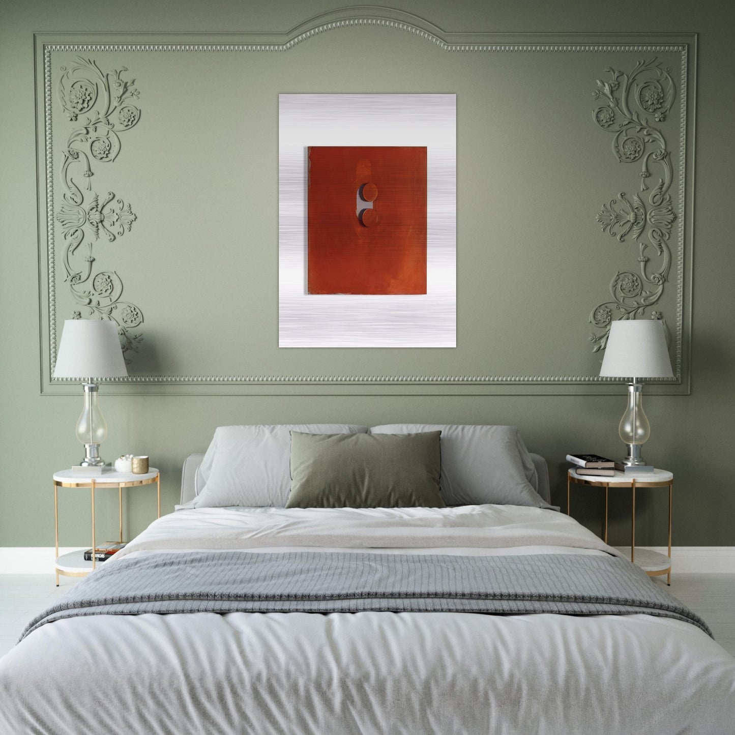 TABLETTENBILD 1966 - BLINKY PALERMO Brushed Aluminum Print - 70x100 cm / 28x40 inches | BLINKY PALERMO Aluminum Print | BLINKY PALERMO Prints