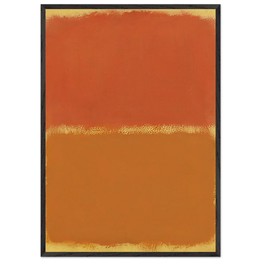 Orange Red Orange - 1961 - Mark Rothko 70x100 cm / 28x40 inches Framed Art Print – Black Wooden Frame