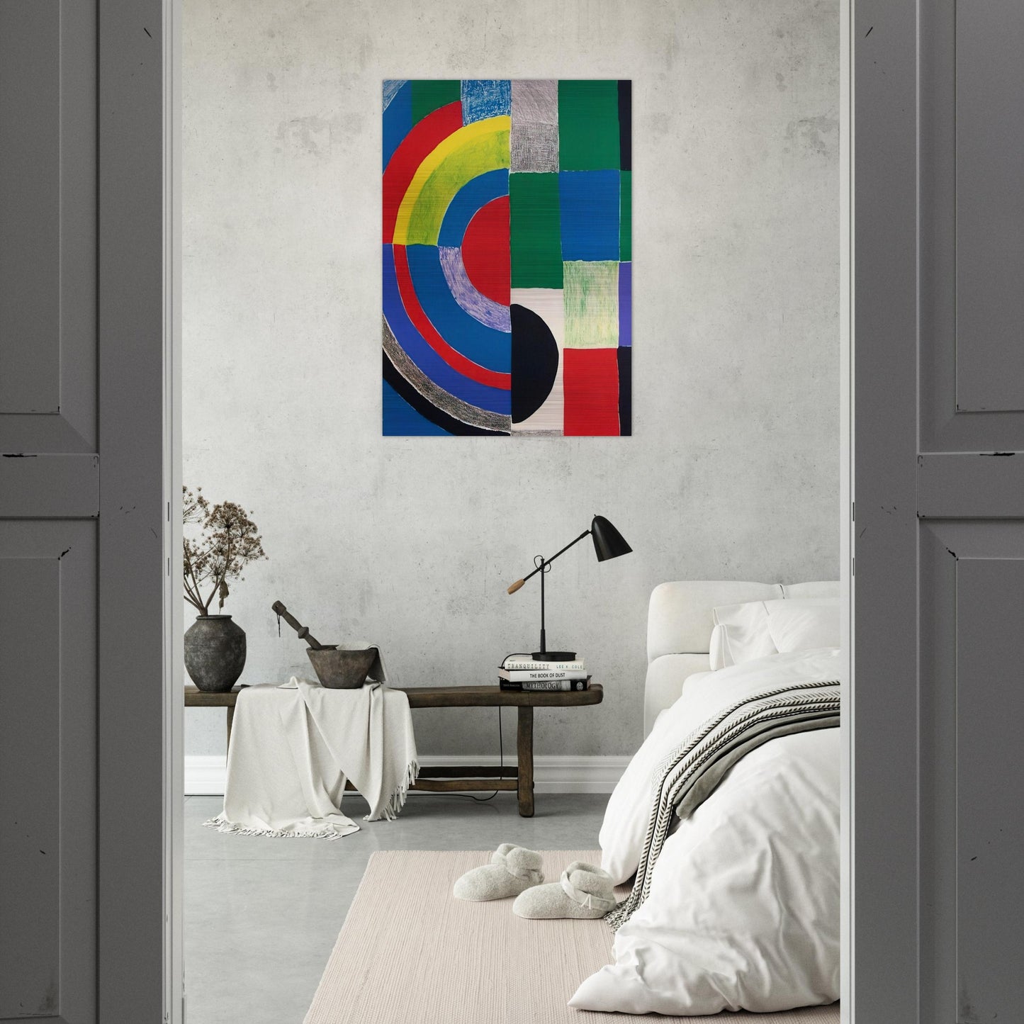 COLOR RHYTHMS - Sonia Delaunay Brushed Aluminum Print - 70x100 cm / 28x40 inches | Sonia Delaunay Aluminum Print | Sonia Delaunay Prints