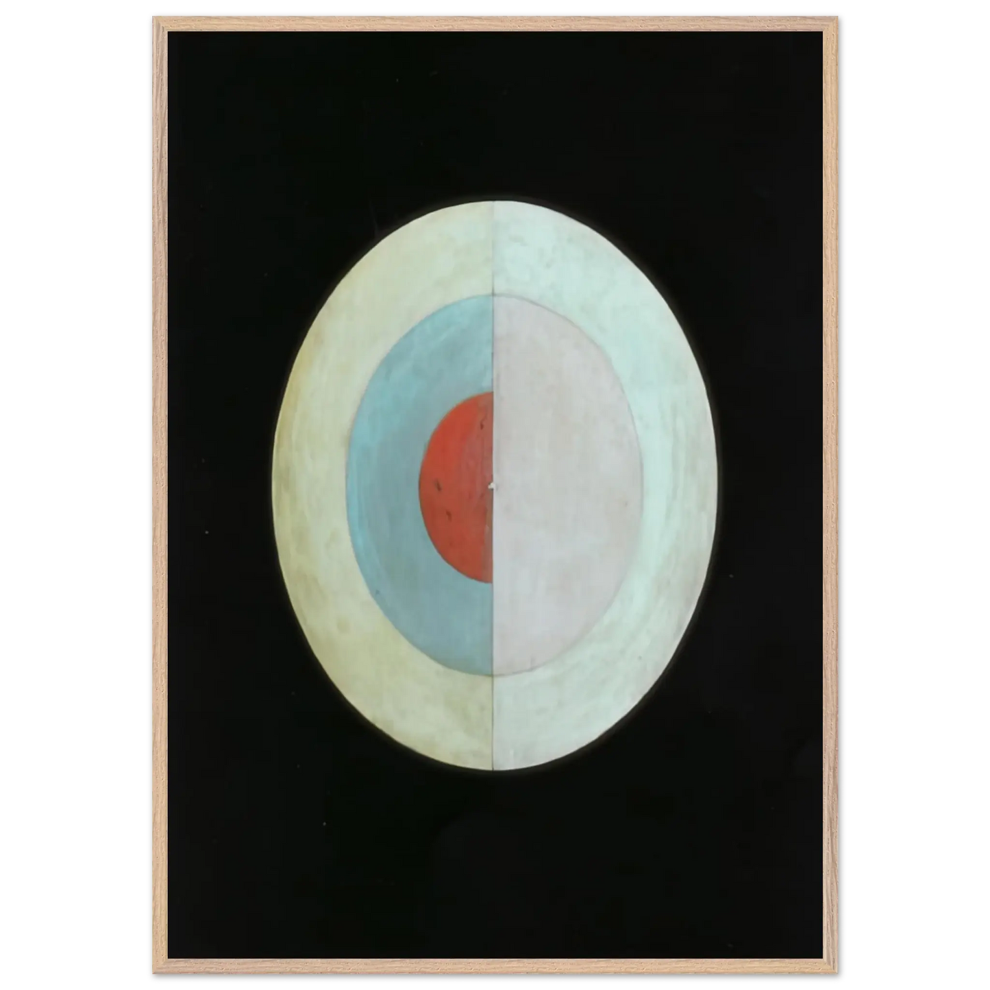 Hilma af Klint - THE SWAN NO 16 1915 Wall art - 45x60 cm / 18x24 Inches - Premium Wooden Framed Poster With Fine Art Paper - Wood frame