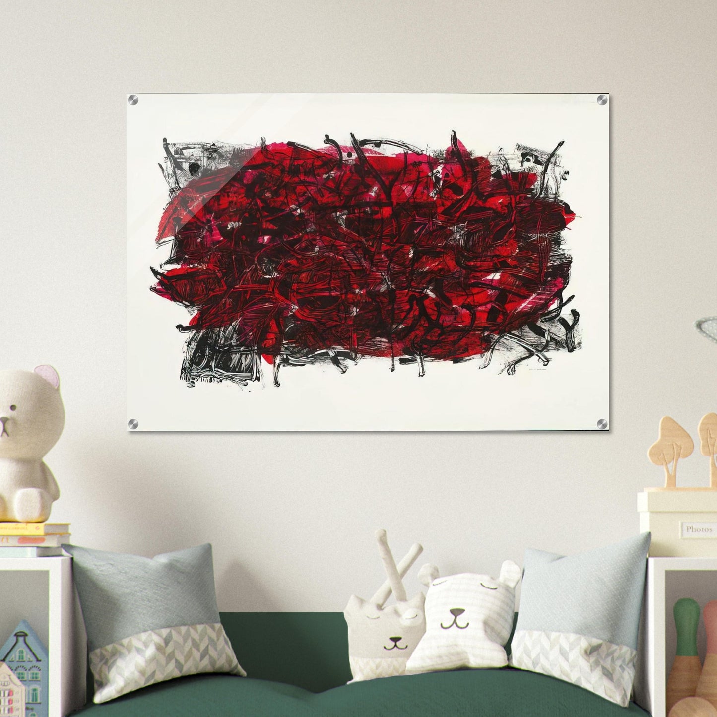 Leaves III 1967 - Jean-Paul Riopelle Acrylic Print - 70x100 cm / 28x40″ inches