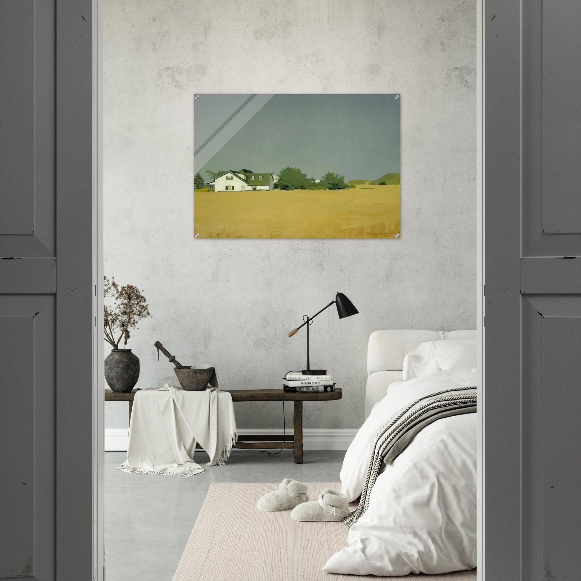 WHEAT 1960 - Fairfield Porter Acrylic Print - 70x100 cm / 28x40″ inches | Fairfield Porter Wall Art | Fairfield Porter Prints