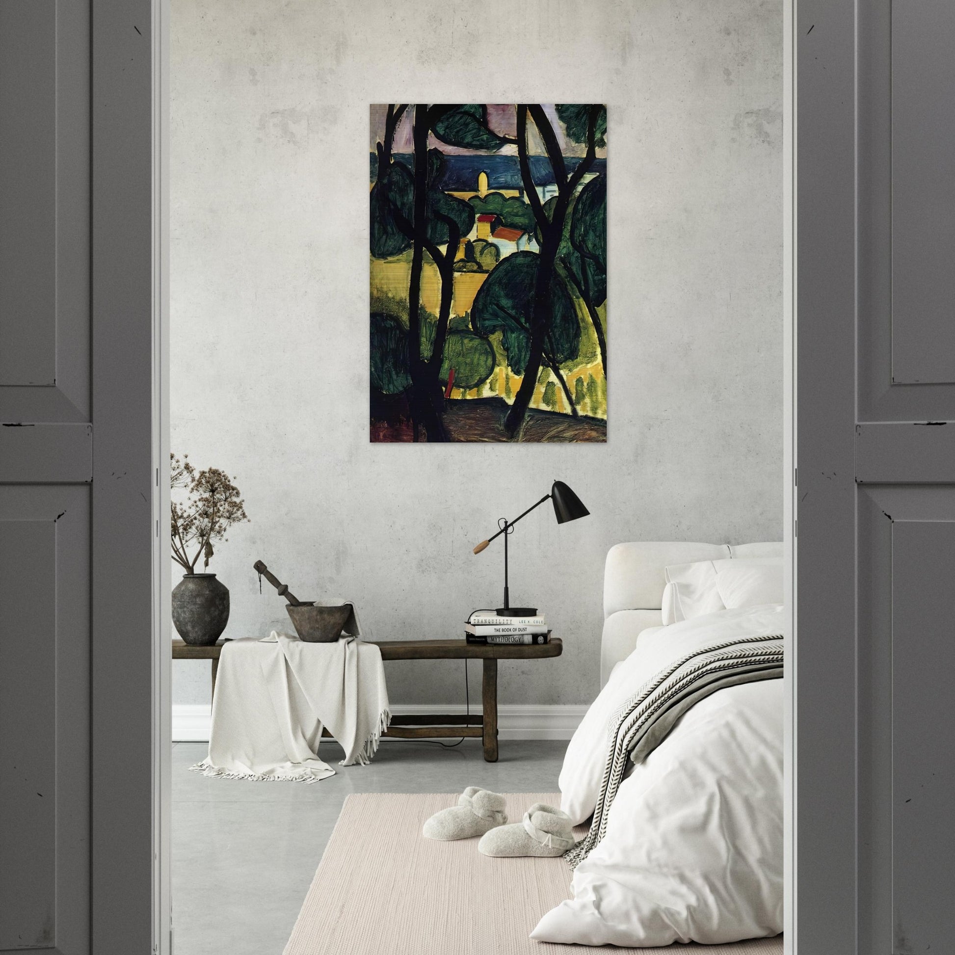 VIEW OF COLLIOURE - Henri Matisse Brushed Aluminum Print - 70x100 cm / 28x40 inches | Henri Matisse Aluminum Print | Henri Matisse Prints
