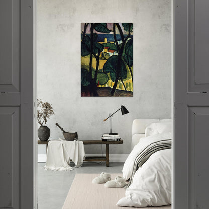 VIEW OF COLLIOURE - Henri Matisse Brushed Aluminum Print - 70x100 cm / 28x40 inches | Henri Matisse Aluminum Print | Henri Matisse Prints