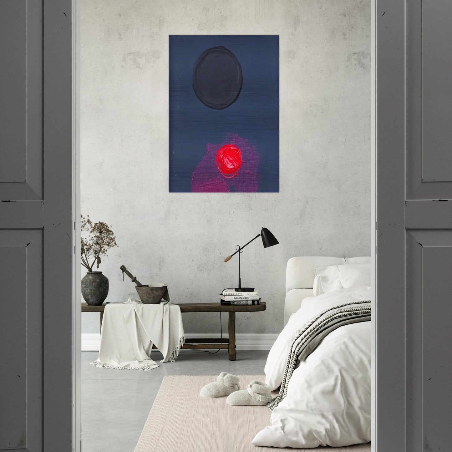 BAS 1974 - Luis Feito Brushed Aluminum Print - 70x100 cm / 28x40 inches | Luis Feito Aluminum Print | Luis Feito Prints