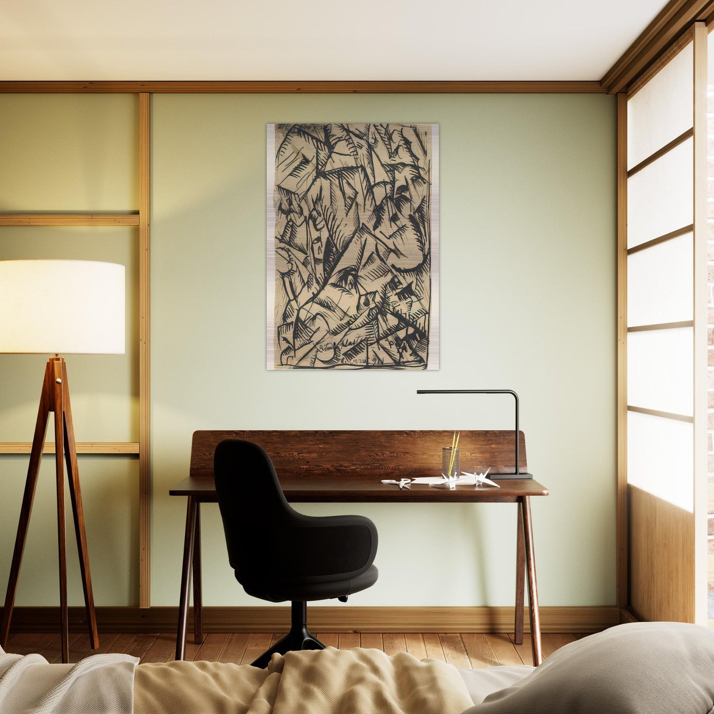 RITMI PLASTICI 1911 - Carlo Carra Brushed Aluminum Print - 70x100 cm / 28x40 inches | Carlo Carra Aluminum Print | Carlo Carra Prints