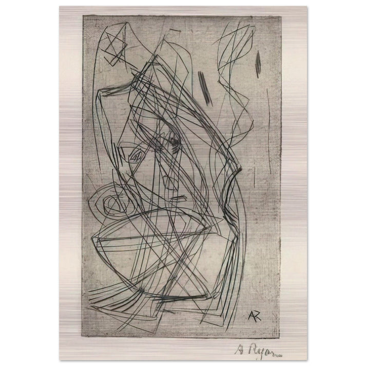 Prostrating Figure - 1945 - Anne Ryan Brushed Aluminum Print - 70x100 cm / 28x40 inches | Anne Ryan Aluminum Print | Anne Ryan Prints