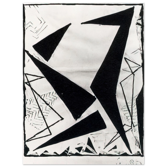Frantisek Kupka - Study in black and white  75x100 cm / 30x40inches Fine Art Poster