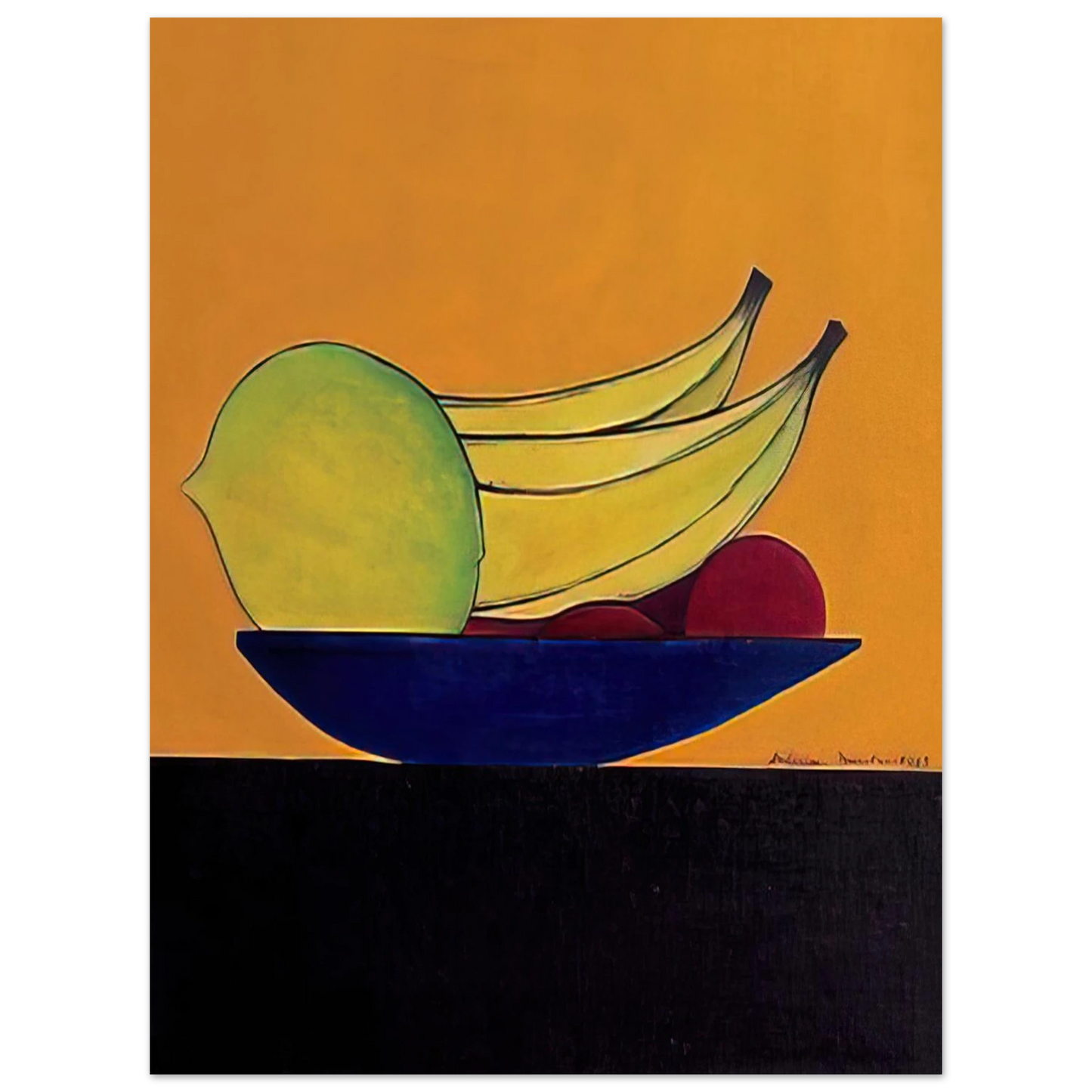 Aldemir Martins - Frutas - 1968  75x100 cm / 30x40inches Fine Art Poster