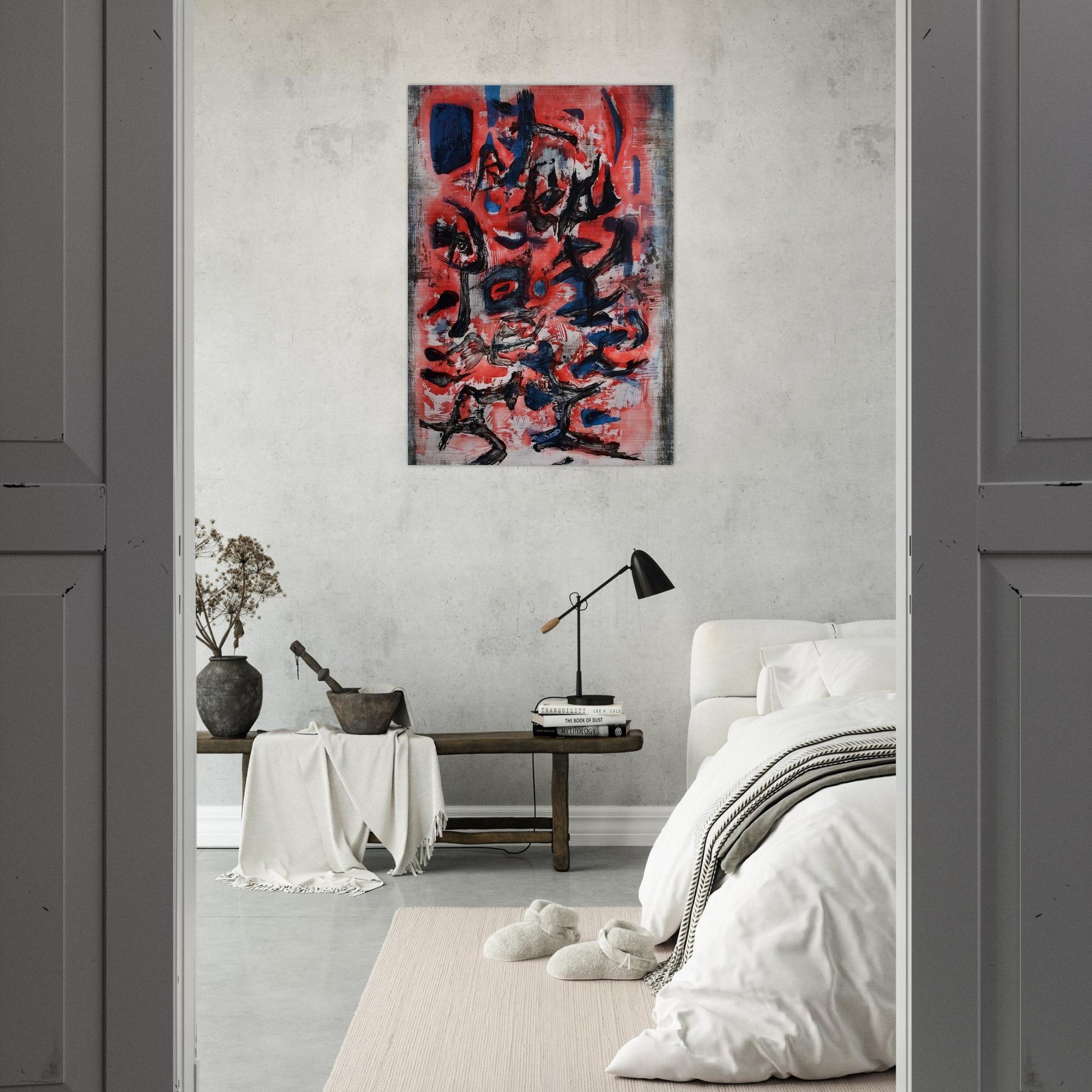 SIGNES EN MOUVEMENT 1957 - Zao Wou-Ki Brushed Aluminum Print - 70x100 cm / 28x40 inches | Zao Wou-Ki Aluminum Print | Zao Wou-Ki Prints