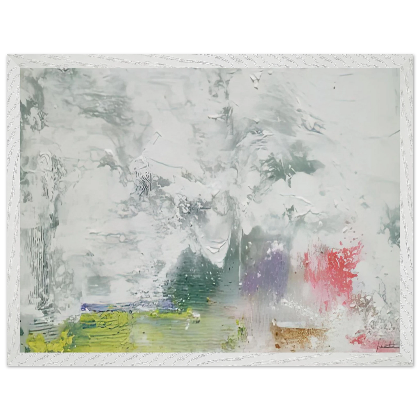 Helen Frankenthaler - Maelstrom, 1992- Wall Art - 30x40 cm / 12x16 inches - Premium Wooden Framed Poster With Fine Art Paper-canvas - Wood frame