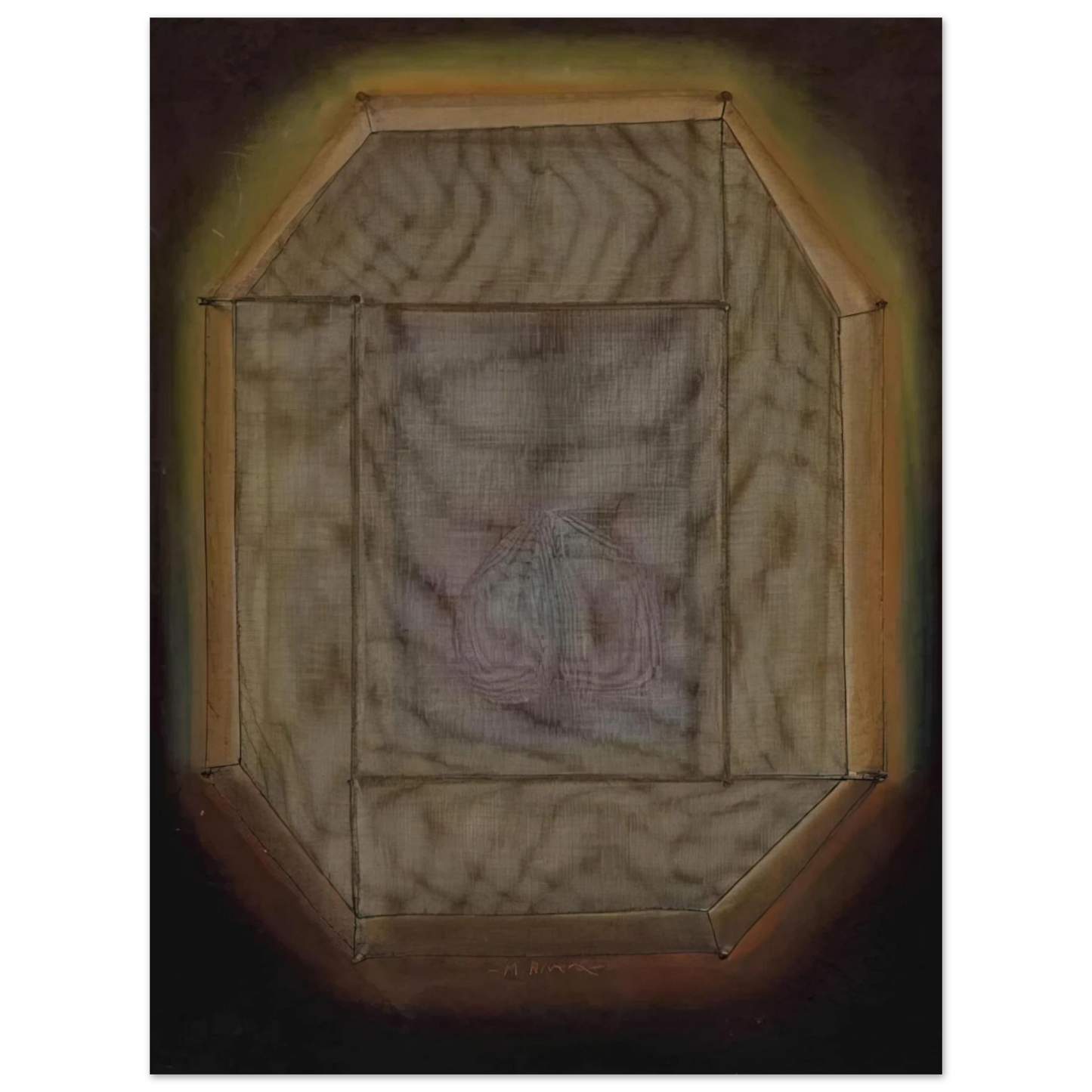 Manuel Rivera - Mutant Mirror No. 5 - 1971  75x100 cm / 30x40inches Fine Art Poster