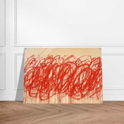 Untitled  Bacchus  - Cy Twombly Acrylic Print - 70x100 cm / 28x40″ inches | Cy Twombly Wall Art | Cy Twombly Prints