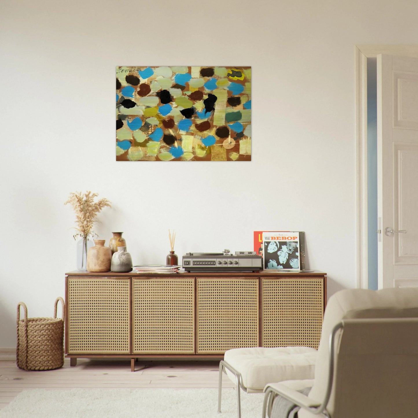 Number 7 - 1953 - Bradley Walker Tomlin Brushed Aluminum Print - 70x100 cm / 28x40 inches | Bradley Walker Tomlin Aluminum Print | Bradley Walker Tomlin Prints