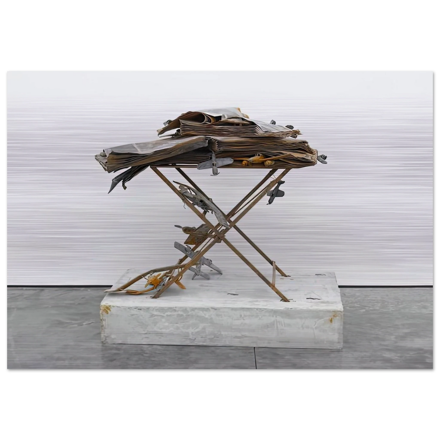 DAT ROSA MIEL APIBUS 2009 - Anselm Kiefer Brushed Aluminum Print - 70x100 cm / 28x40 inches | Anselm Kiefer Aluminum Print | Anselm Kiefer Prints