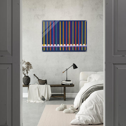Very Sharp - Piero Dorazio Acrylic Print - 70x100 cm / 28x40″ inches