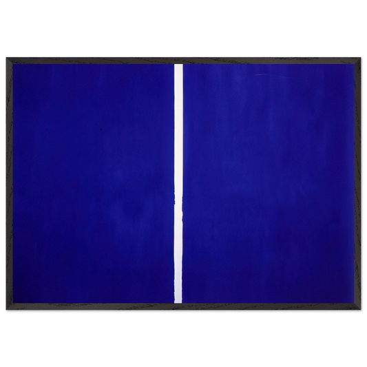 Onement VI - Barnett Newman 70x100 cm / 28x40 inches Framed Art Print – Black Wooden Frame