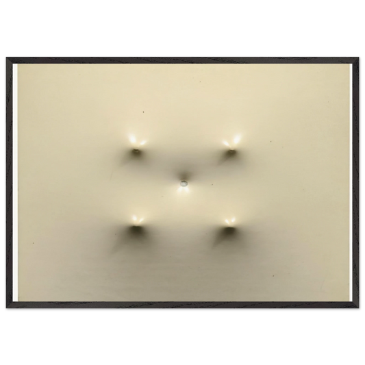 Superficie Bianca - 1967 - Enrico Castellani 70x100 cm / 28x40 inches Framed Art Print – Black Wooden Frame