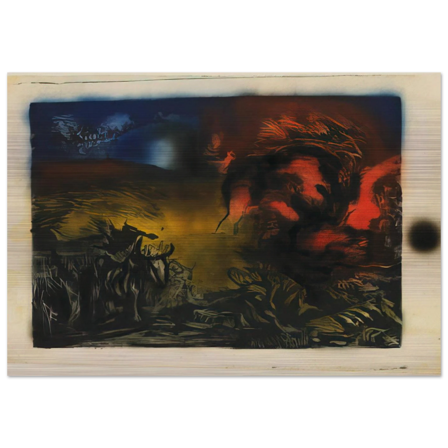 LANDSCAPE WITH STEER 1937 - Jackson Pollock Brushed Aluminum Print - 70x100 cm / 28x40 inches | Jackson Pollock Aluminum Print | Jackson Pollock Prints