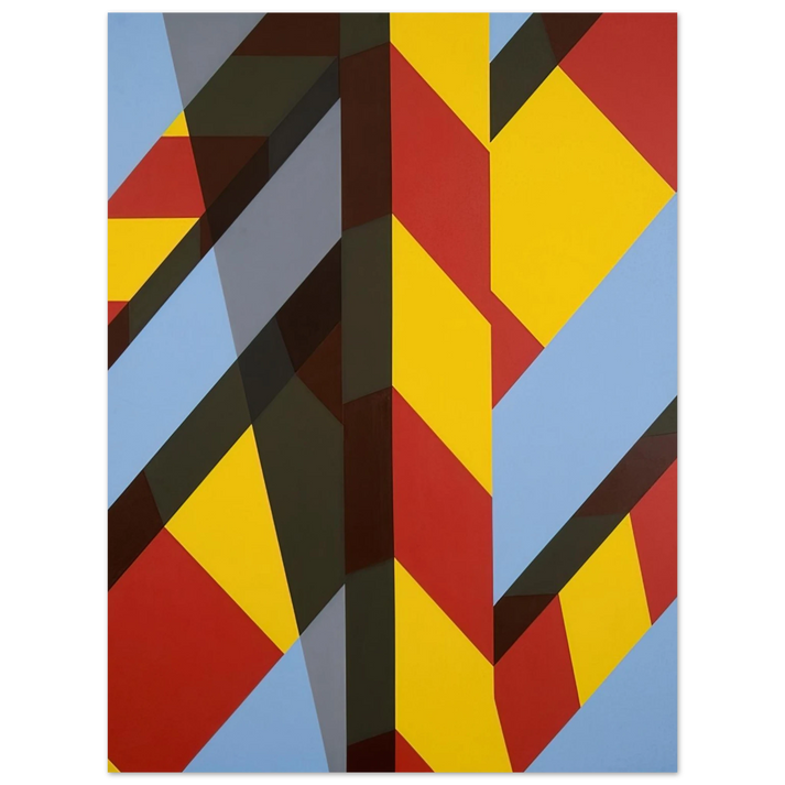 Allan D Arcangelo - Landscape BB - 1974  75x100 cm / 30x40inches Fine Art Poster