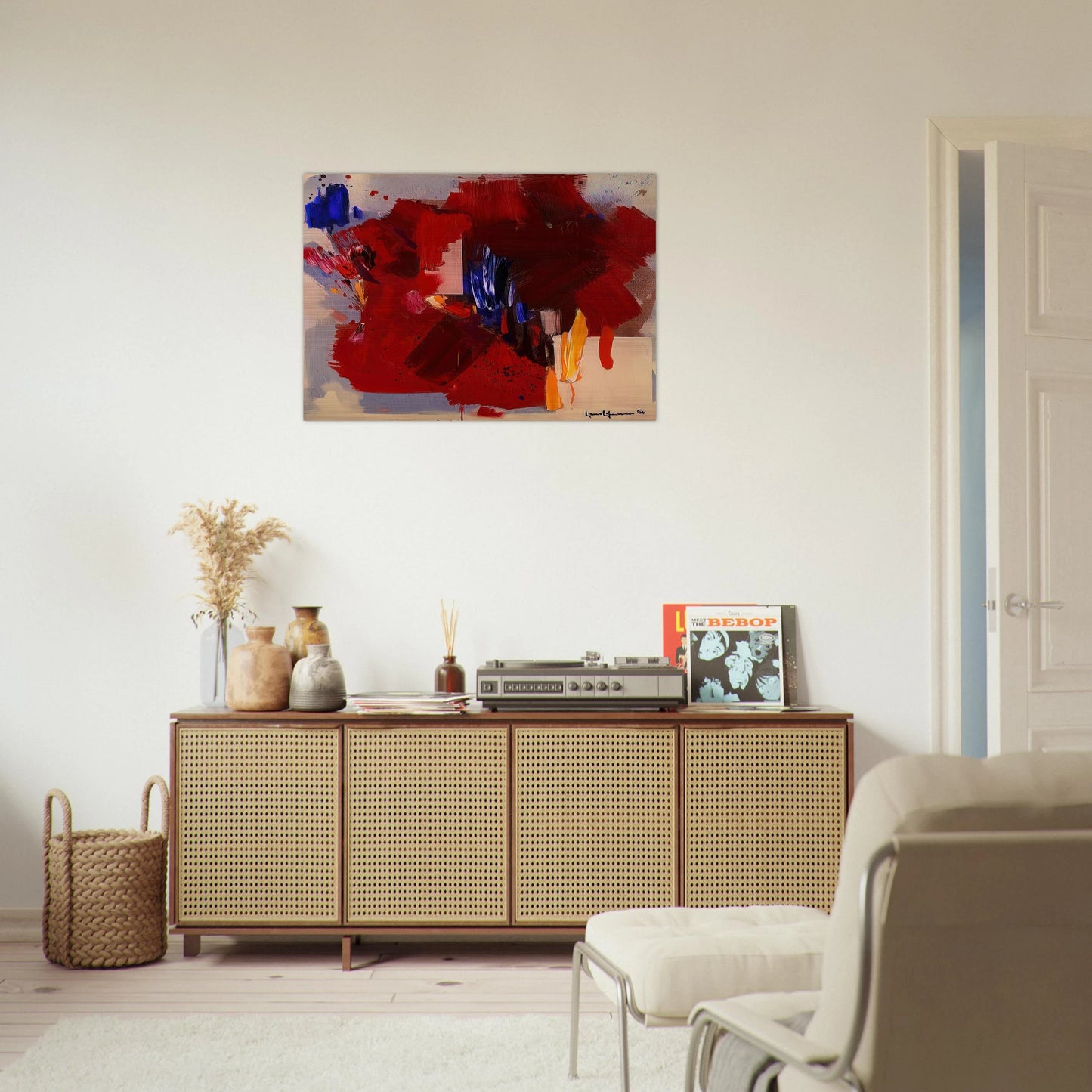 The Clash - Hans Hofmann Brushed Aluminum Print - 70x100 cm / 28x40 inches | Hans Hofmann Aluminum Print | Hans Hofmann Prints
