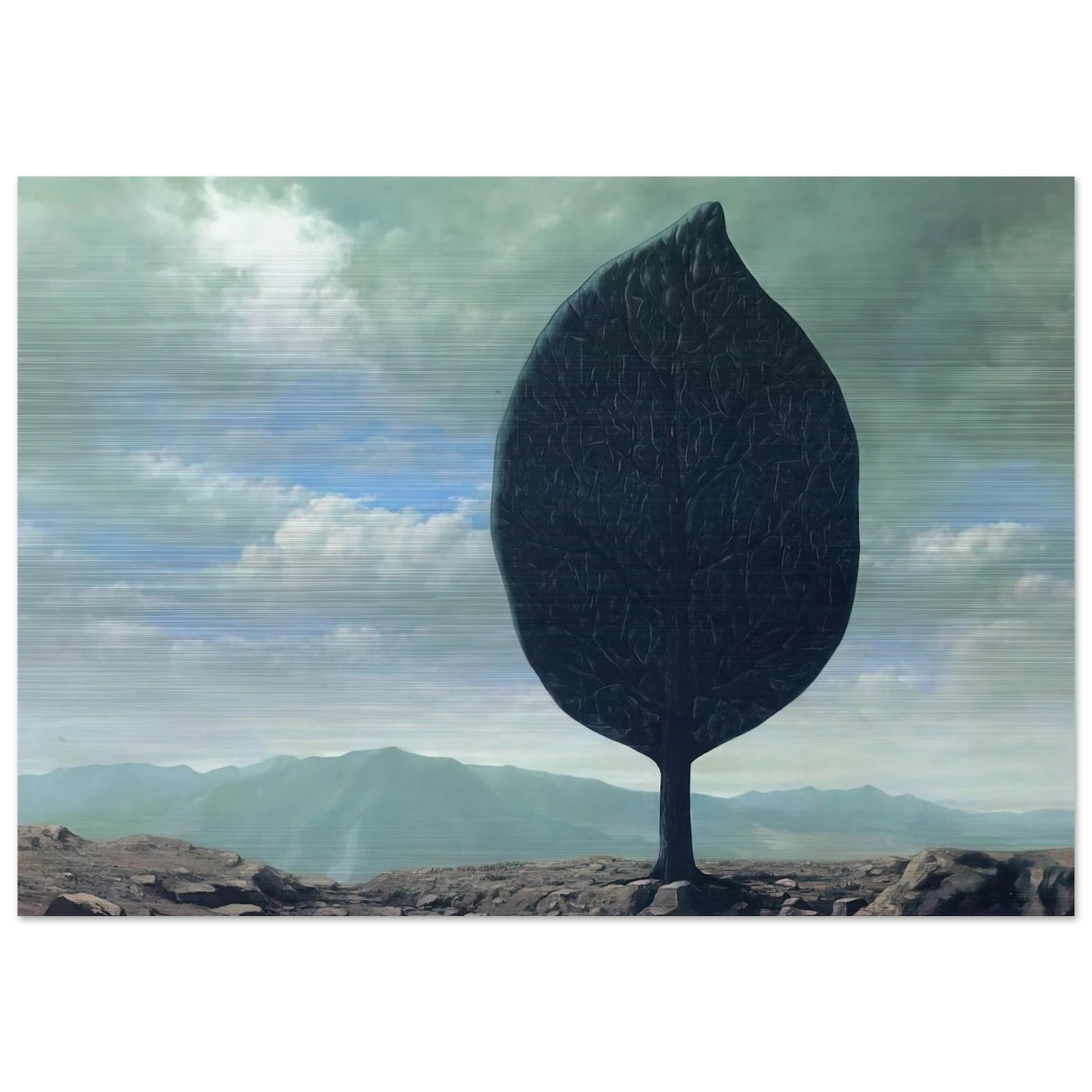 PLAIN OF AIR 1940 - Rene Magritte Brushed Aluminum Print - 70x100 cm / 28x40 inches | Rene Magritte Aluminum Print | Rene Magritte Prints