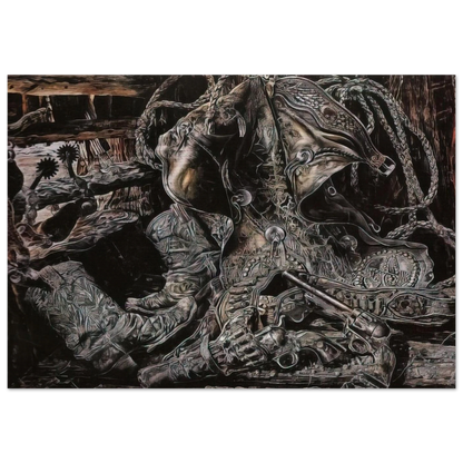 NONAME 8 - Ivan Albright Brushed Aluminum Print - 70x100 cm / 28x40 inches | Ivan Albright Aluminum Print | Ivan Albright Prints