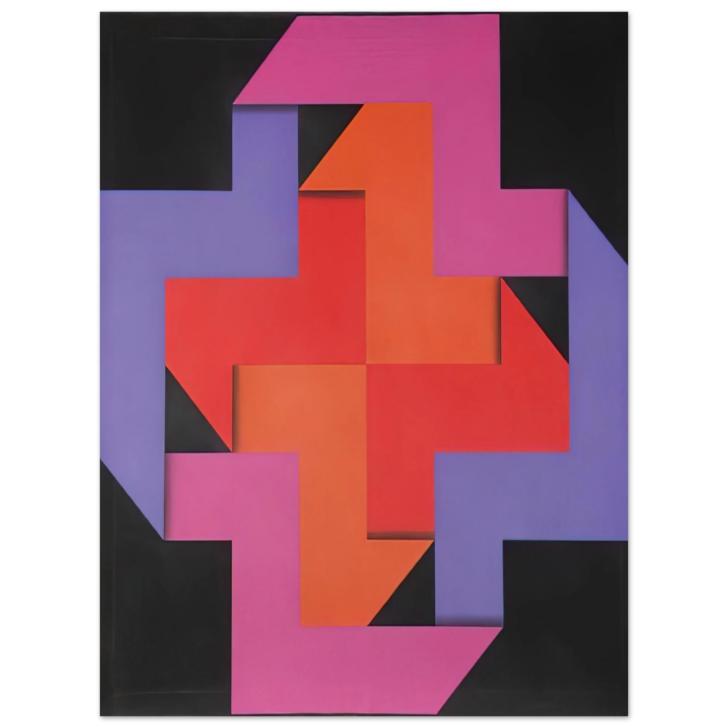 Omar Rayo - Tibacuy - 1969  75x100 cm / 30x40inches Fine Art Poster