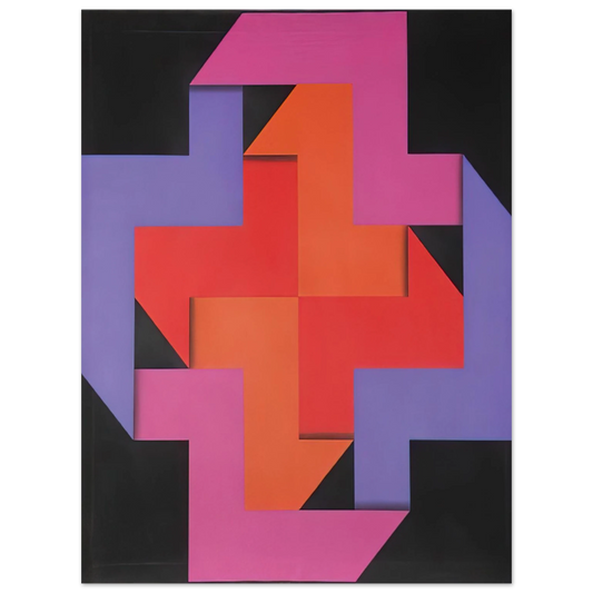 Omar Rayo - Tibacuy - 1969  75x100 cm / 30x40inches Fine Art Poster