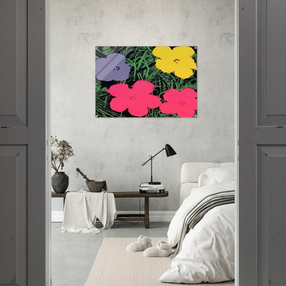Flowers - Andy Warhol Acrylic Print - 70x100 cm / 28x40″ inches