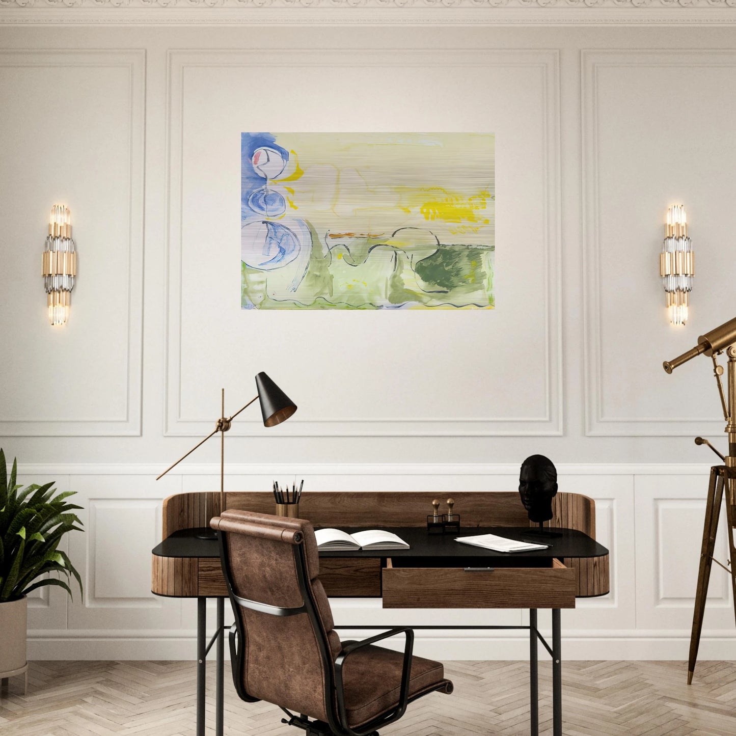 Flotilla - 2006 - Helen Frankenthaler Brushed Aluminum Print - 70x100 cm / 28x40 inches | Helen Frankenthaler Aluminum Print | Helen Frankenthaler Prints