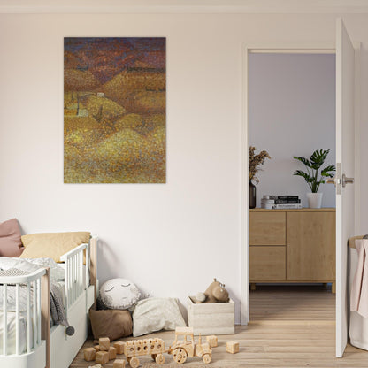 PINK LANDSCAPE 1960 - Bridget Riley Brushed Aluminum Print - 70x100 cm / 28x40 inches | Bridget Riley Aluminum Print | Bridget Riley Prints