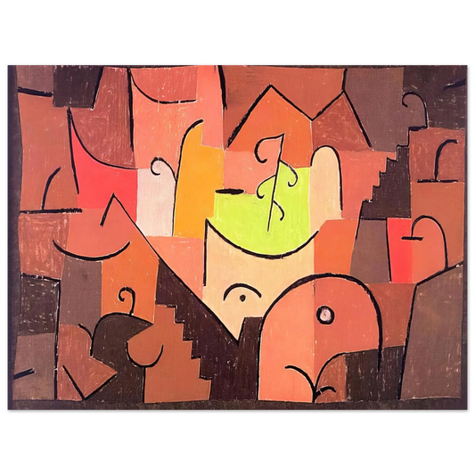 Paul Klee - STAGE LANDSCAPE 1922  75x100 cm / 30x40inches Fine Art Poster