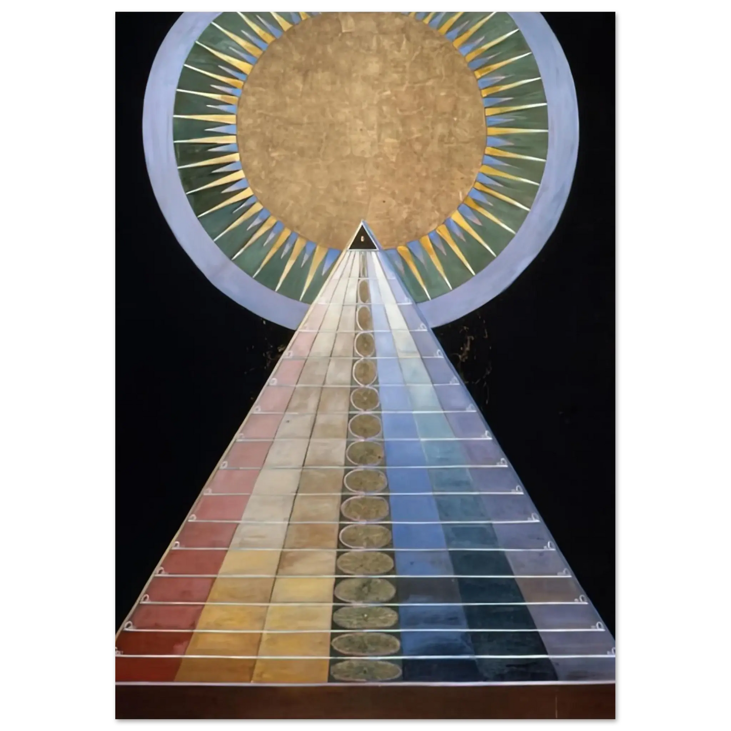 Hilma af Klint - ALTAR PAINTING 1915 Wall art - 50x70 cm / 20x28 Inches - Fine Art Poster - -