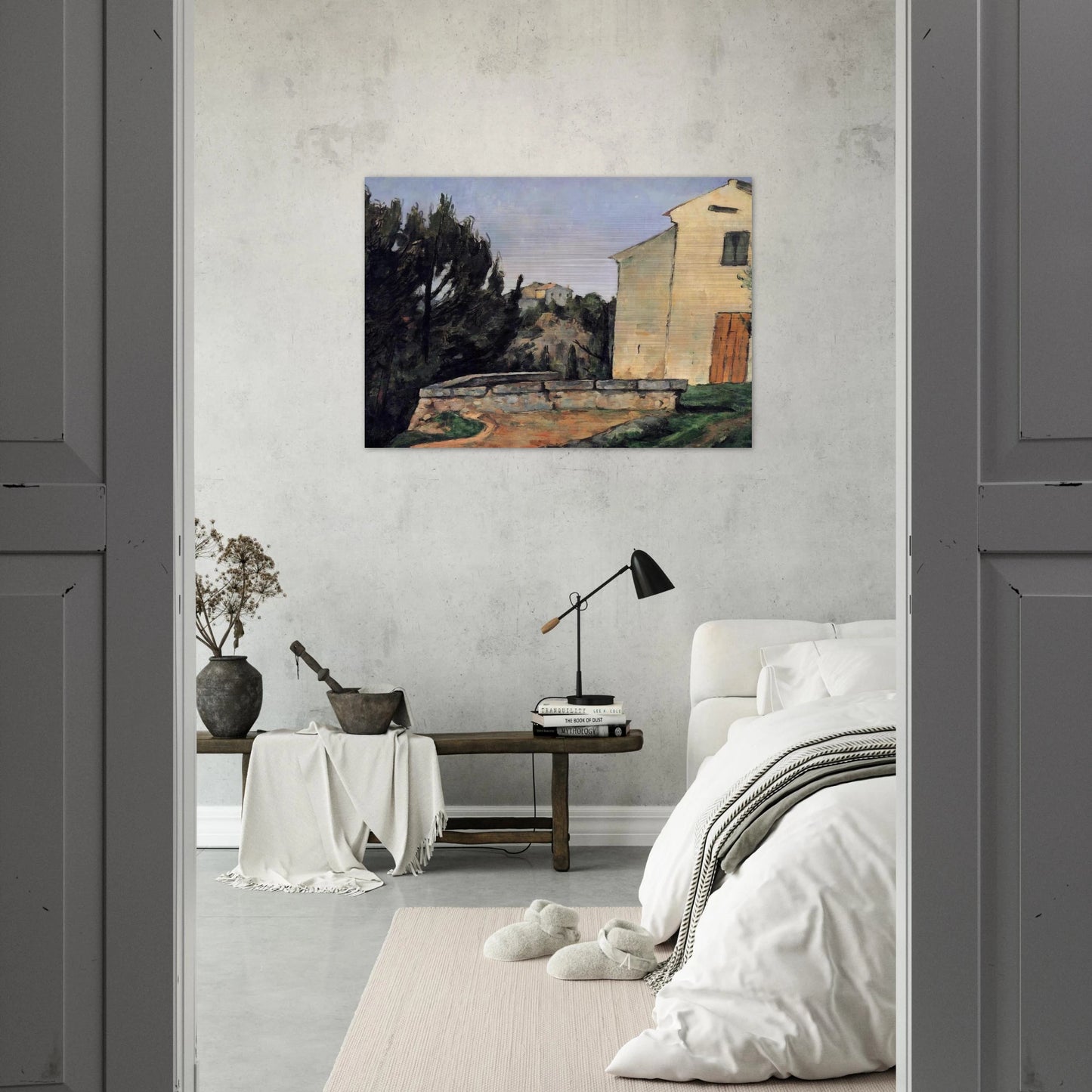 The Abandoned House - Paul Cézanne Brushed Aluminum Print - 70x100 cm / 28x40 inches | Paul Cézanne Aluminum Print | Paul Cézanne Prints