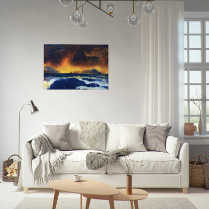 Stormy sea - Emil Nolde Brushed Aluminum Print - 70x100 cm / 28x40 inches | Emil Nolde Aluminum Print | Emil Nolde Prints