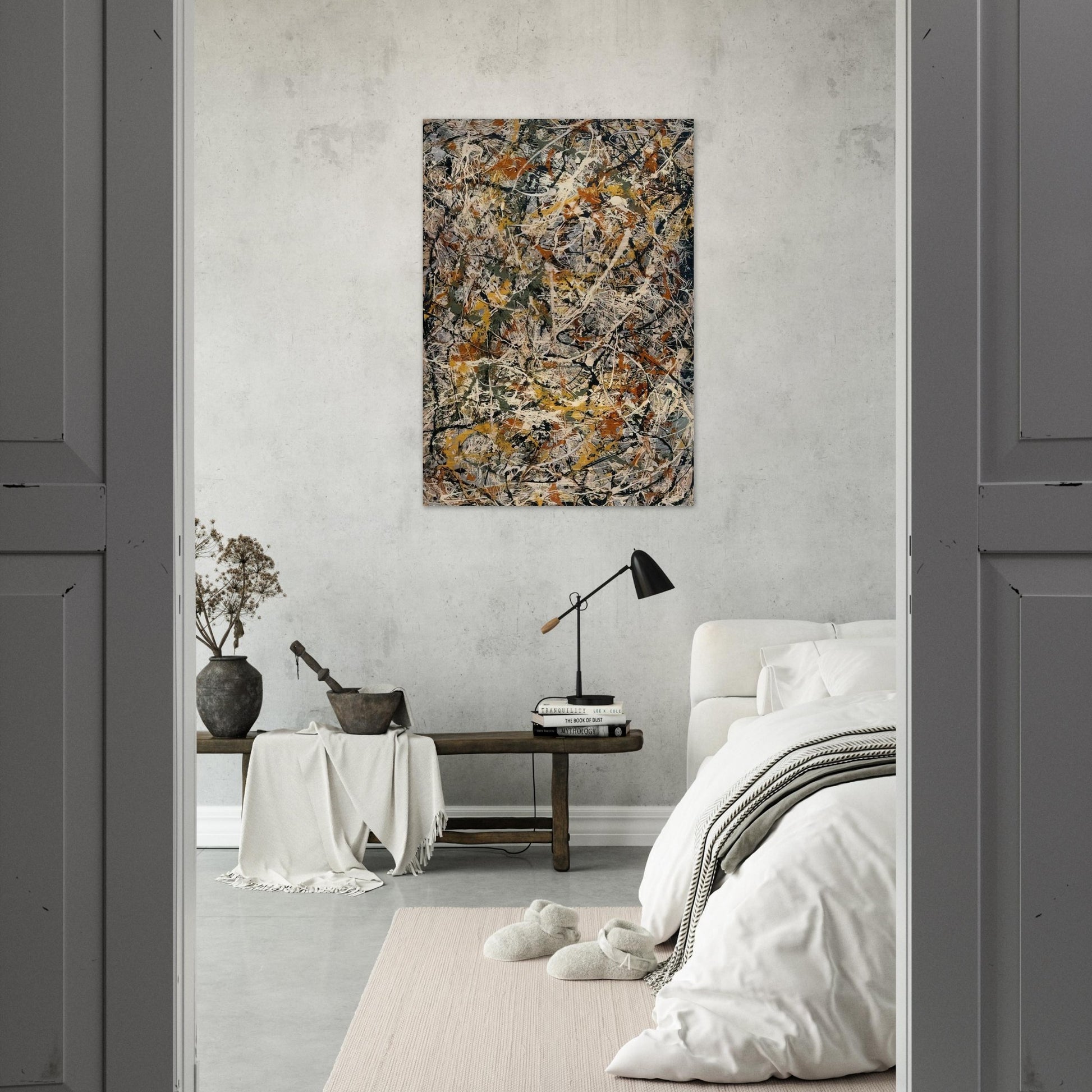 NUMBER 3 1 - Jackson Pollock Brushed Aluminum Print - 70x100 cm / 28x40 inches | Jackson Pollock Aluminum Print | Jackson Pollock Prints