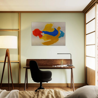 Blue Jay - 1963  United States - Helen Frankenthaler Brushed Aluminum Print - 70x100 cm / 28x40 inches | Helen Frankenthaler Aluminum Print | Helen Frankenthaler Prints