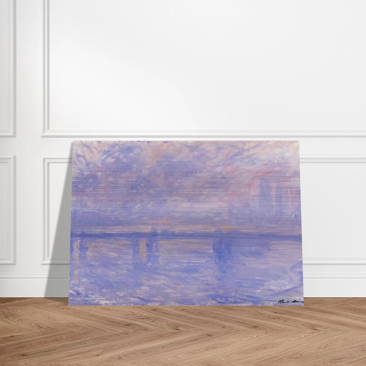 Charing Cross Bridge 09 - claude monet Brushed Aluminum Print - 70x100 cm / 28x40 inches | claude monet Aluminum Print | claude monet Prints