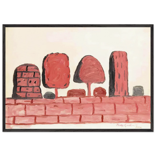 ROMA - Philip Guston 70x100 cm / 28x40 inches Framed Art Print – Black Wooden Frame