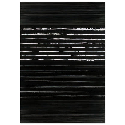 Peinture 324 x 181 cm, 14 mars 1999 Polyptyque - 1999 - Pierre Soulages Brushed Aluminum Print - 70x100 cm / 28x40 inches | Pierre Soulages Aluminum Print | Pierre Soulages Prints