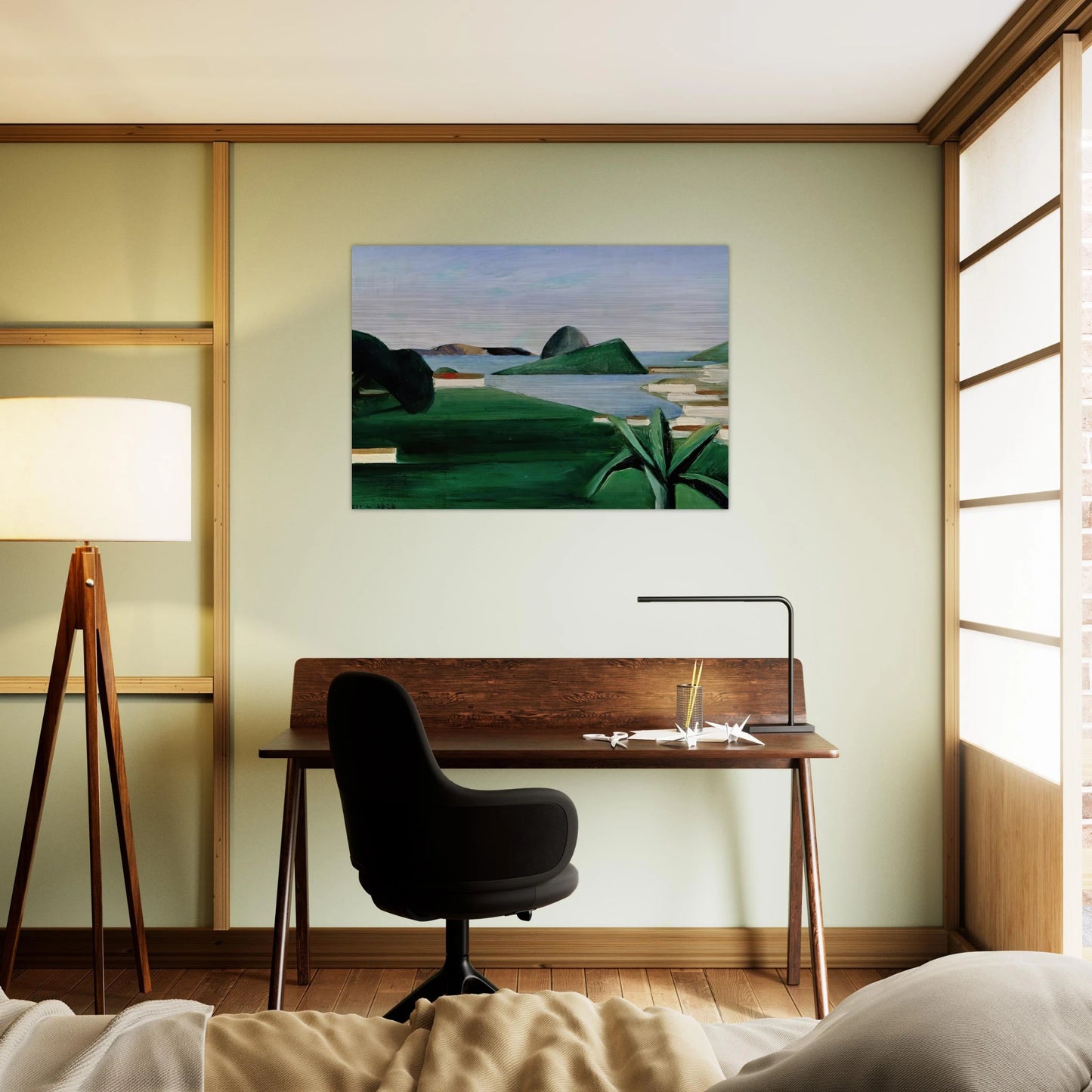 Rio de Janeiro - Tarsila do Amaral Brushed Aluminum Print - 70x100 cm / 28x40 inches | Tarsila do Amaral Aluminum Print | Tarsila do Amaral Prints