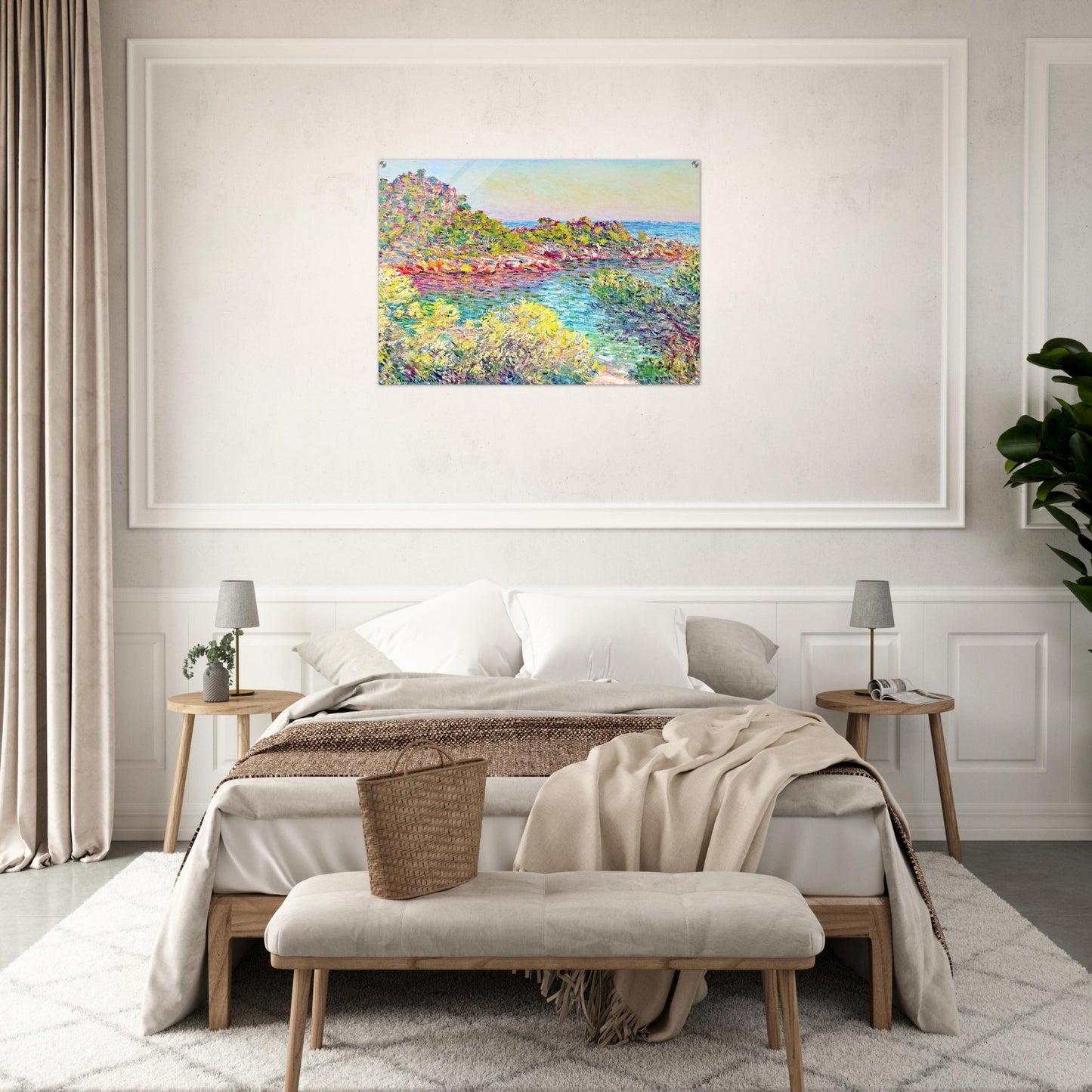 Landscape near Montecarlo - claude monet Acrylic Print - 70x100 cm / 28x40″ inches | claude monet Wall Art | claude monet Prints