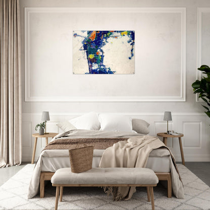 Middle Blue - Sam Francis Acrylic Print - 70x100 cm / 28x40″ inches