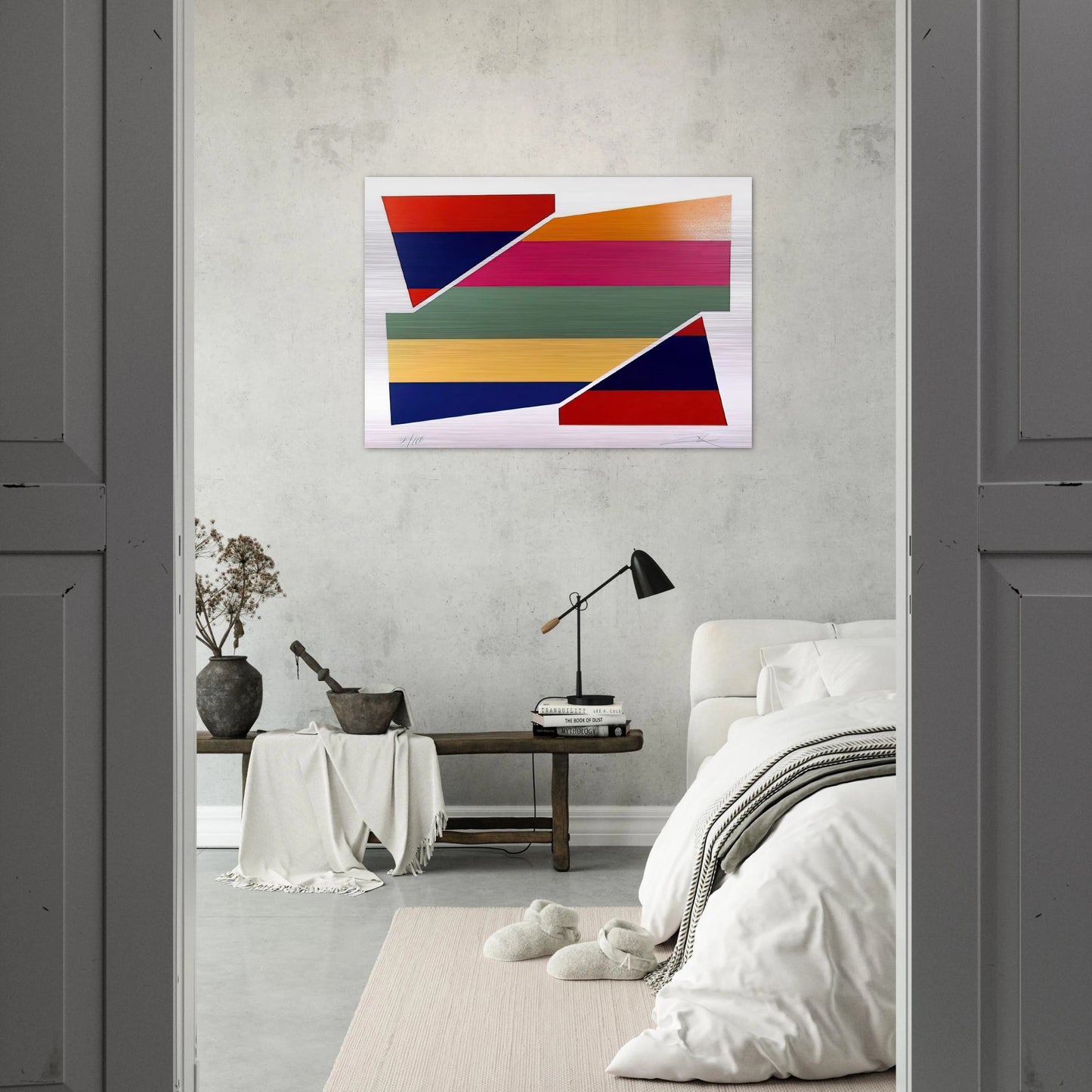 Rotation I - 1980 - Larry Zox Brushed Aluminum Print - 70x100 cm / 28x40 inches | Larry Zox Aluminum Print | Larry Zox Prints