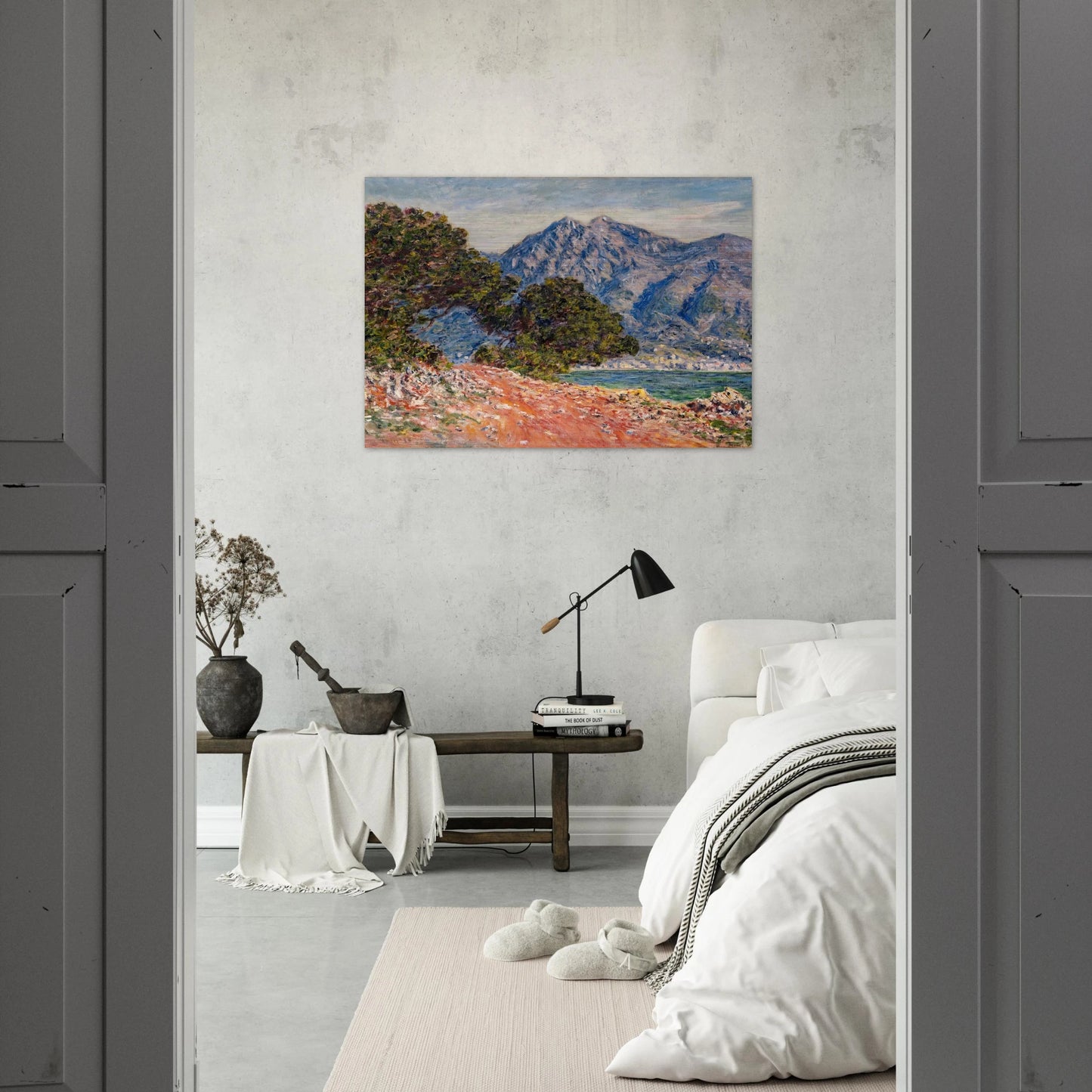 Cap Martin 2 - claude monet Brushed Aluminum Print - 70x100 cm / 28x40 inches | claude monet Aluminum Print | claude monet Prints
