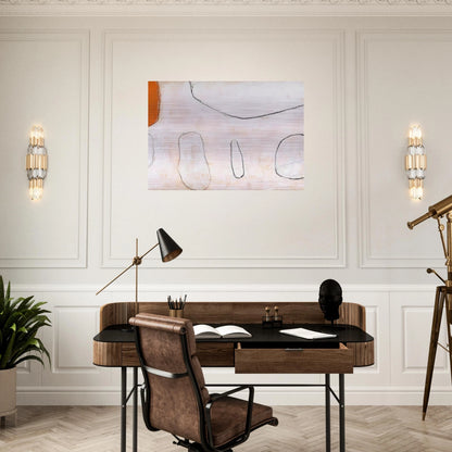 Orange and White - 1962 - William Scott Brushed Aluminum Print - 70x100 cm / 28x40 inches | William Scott Aluminum Print | William Scott Prints
