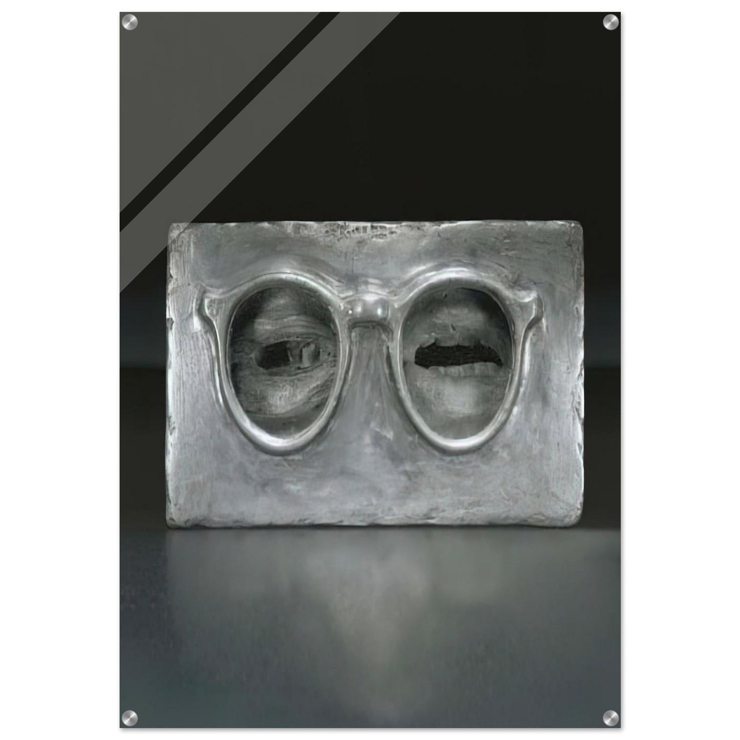 THE CRITIC SEES - Jasper Johns Acrylic Print - 70x100 cm / 28x40″ inches | Jasper Johns Wall Art | Jasper Johns Prints