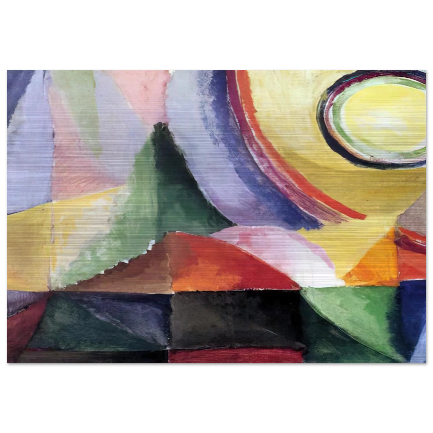 ELECTRIC PRISMS - Sonia Delaunay Brushed Aluminum Print - 70x100 cm / 28x40 inches | Sonia Delaunay Aluminum Print | Sonia Delaunay Prints